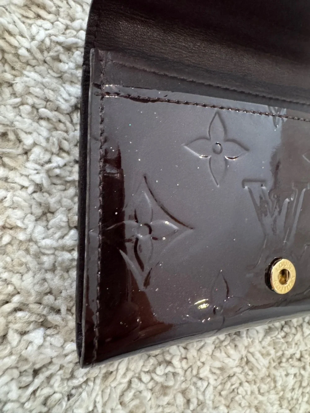 Louis Vuitton Vernis Amarante Card Holder